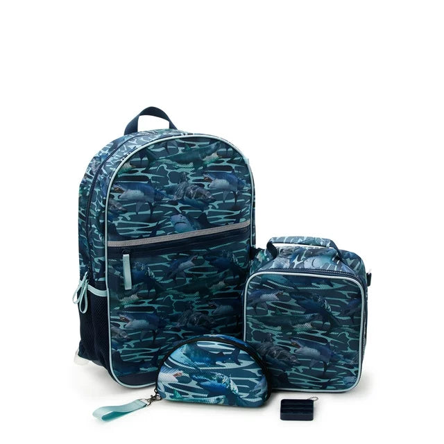 backpack with lunch bag 17 laptop Wonder Nation Kids 17" Laptop Backpack and Lunch 4 piece Tote Set – Molypa's Den