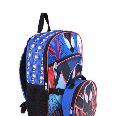 Marvel Spider-Man Across the Spider-Verse Boys 17" Laptop Backpack 2-Piece Set Lunch Bag