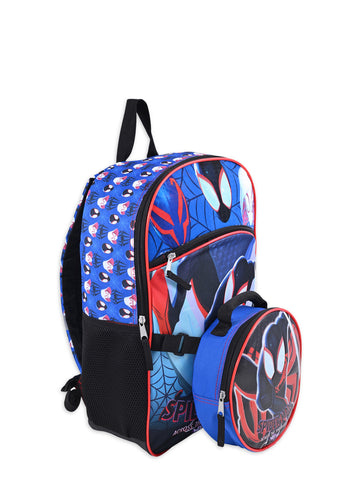 Marvel Spider-Man Across the Spider-Verse Boys 17" Laptop Backpack 2-Piece Set Lunch Bag