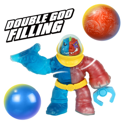 HGJZ Deep Goo Sea Tyro Double Goo, Stretchy, Squishy 6.5" Tyro Figure with 2 in 1 Goo Power