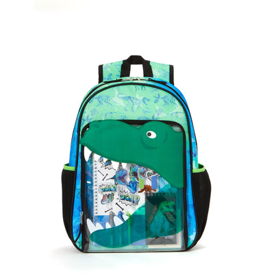 Schoolyard Vibes Dinosaur Ombre Stationary Kids Backpack