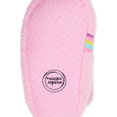 Wonder Nation Baby Girls Rainbow Bootie Slippers