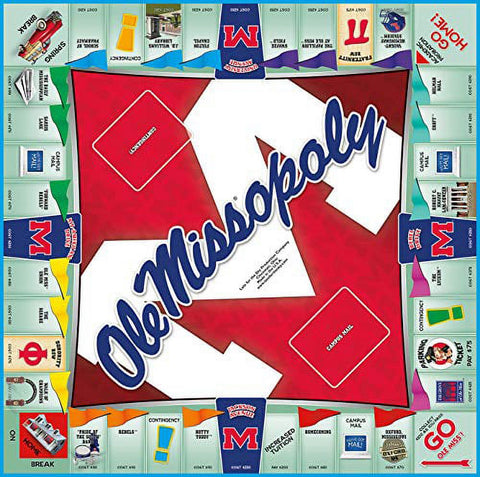 OLE MISS OPOLY BOARD GAME