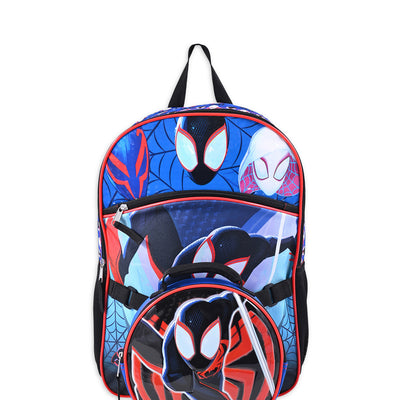 Marvel Spider-Man Across the Spider-Verse Boys 17" Laptop Backpack 2-Piece Set Lunch Bag