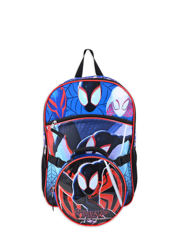 Marvel Spider-Man Across the Spider-Verse Boys 17" Laptop Backpack 2-Piece Set Lunch Bag