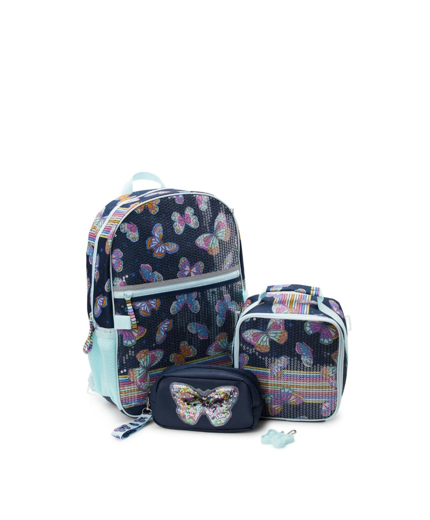 Wonder Nation Kids 17" Laptop Backpack and Lunch 4 piece Tote Set