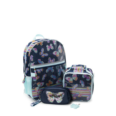 Wonder Nation Kids 17" Laptop Backpack and Lunch 4 piece Tote Set