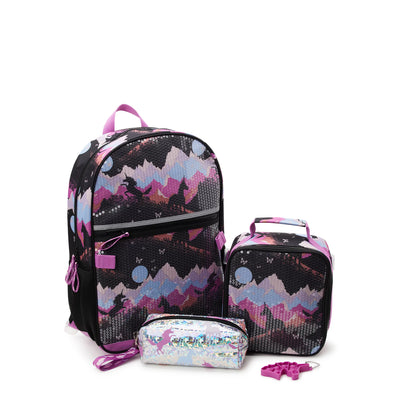 Wonder Nation Kids 17" Laptop Backpack and Lunch 4 piece Tote Set