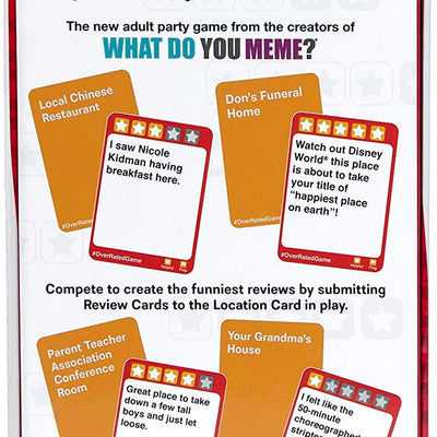 Over-Rated Adult Party Card Game of Ridiculous Reviews by What Do You Meme?